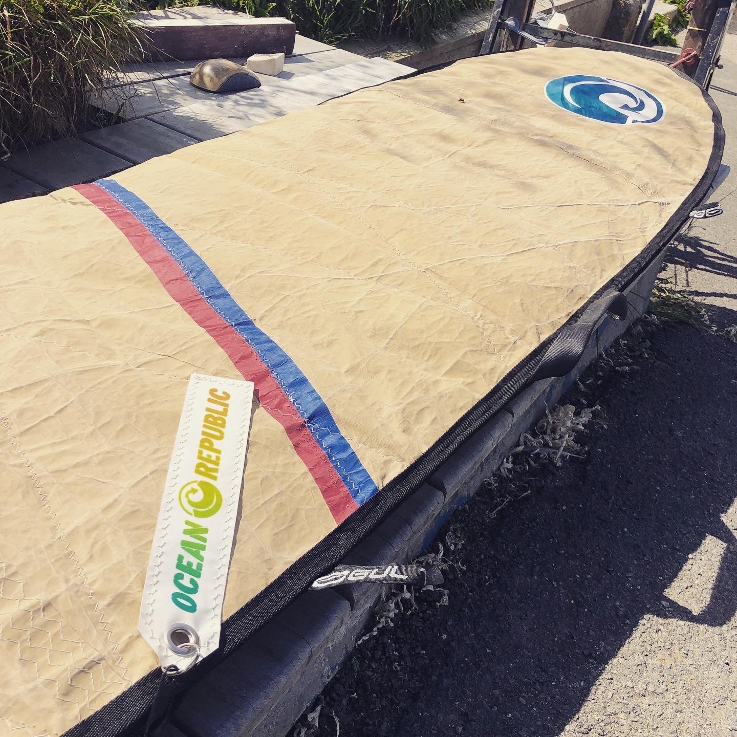 Surfboard bag upcycled
